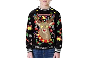 BesserBay Christmas Kids Ugly Long Sleeve Funny Sweatshirt 4-14 Years