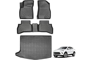 AUHUI Floor mats & Trunk mat for Buick Encore GX (AWD Only) 2020-2025 2026 | All Weather TPE Waterproof Anti-Slip Custom Fit 