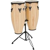 Latin Percussion LP City Wood Congas 10" &amp; 11" Set - Natural Satin Finish | Natural Satin Finish