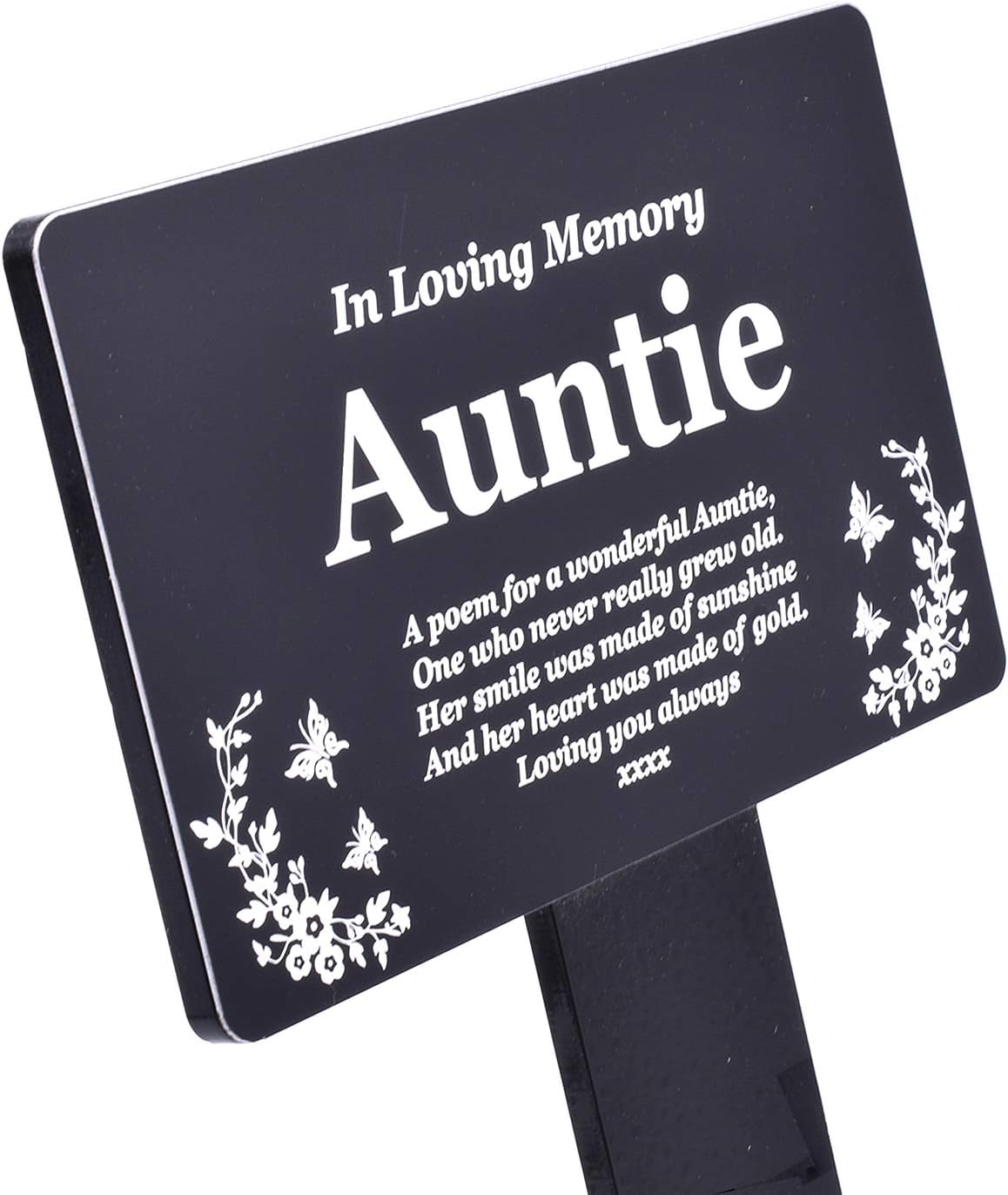Personalised Bereavement Gifts. Memorial Plaques With Custom Text, Gardens Ground Stake Or Grave Ornaments, Acrylic - Image 5