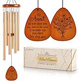 Leebbsin Gifts for Aunt, Wind Chimes for Aunt, Birthday Gift for Auntie from Niece Nephew, Love Reminder Gifts for Mothers Day, Christmas, Thanksgiving, Best Aunt Ever-Large 36''
