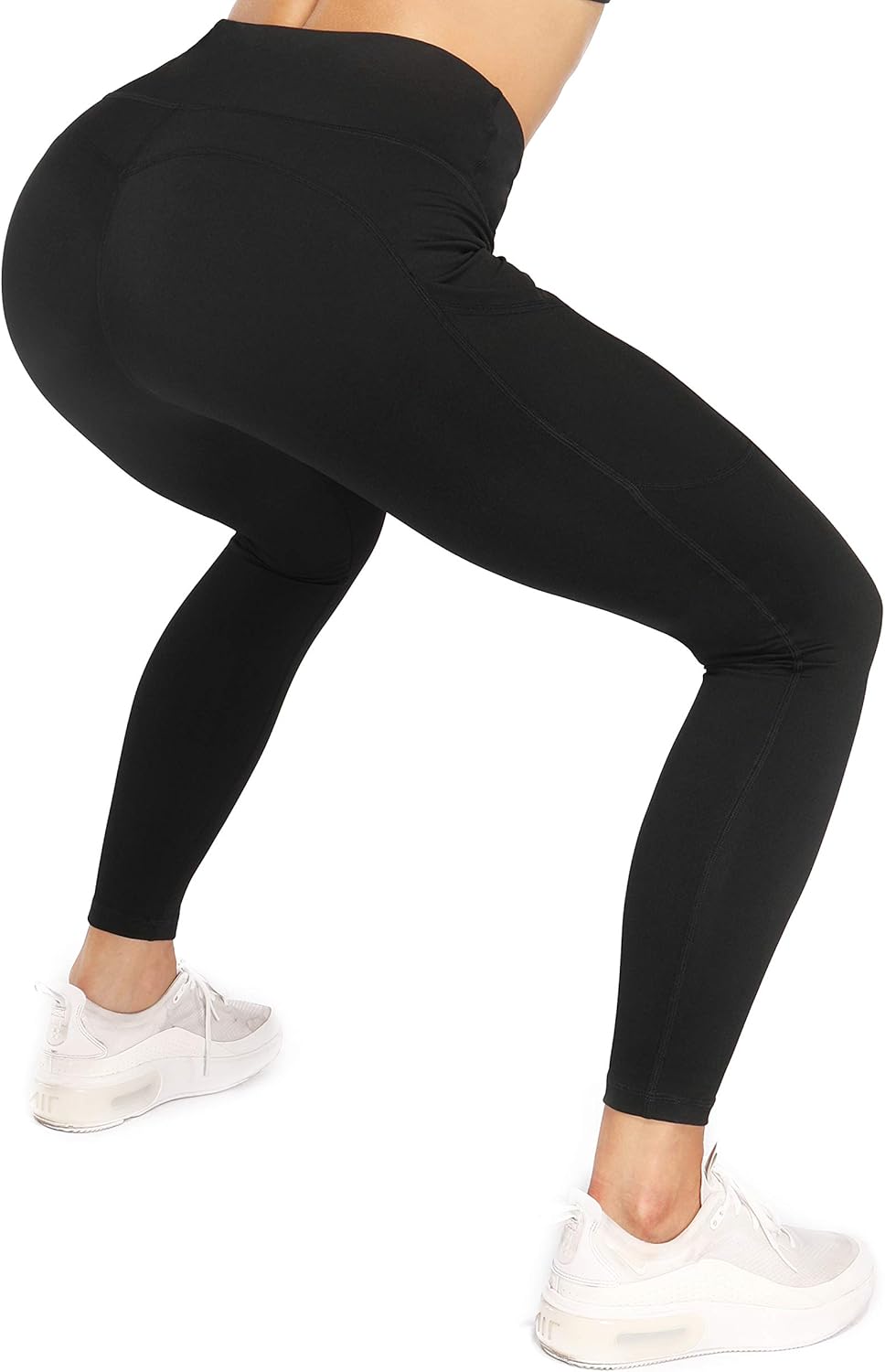 Sweetaluna Workout Leggings for Women with Pockets,High Waist Ankle Yoga Pants Running Tights Tummy Control: Clothing