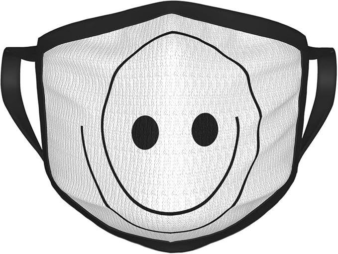 Smiley face Happy Smiling Face Mask Breathable Reusable Washable Masks for Men Women at Amazon