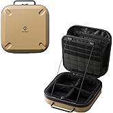 ELECOM NESTOUT Gear Storage Case, Lightweight Hard Shell, Water-Resistant, Stackable Organizer with Padded Dividers, Impact Resistant, Fits Travel Outdoor Batteries Tech Accessories