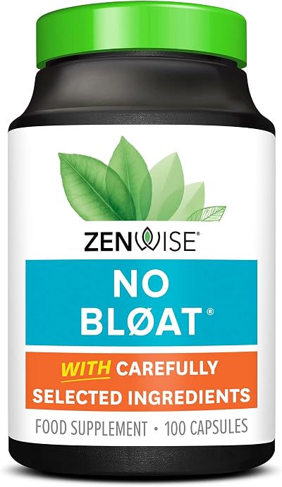 Zenwise Health No Bloat Probiotics Digestive Enzymes 100 Count