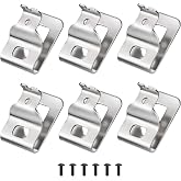 Belt Clips for Dewalt, 6pcs 304 Stainless Steel Drill Tool Clips with Screws for Dewalt N268241 N086039 Fit for 20V Power Tools for DCD980 DCD985 DCD980L2 DCD985L2