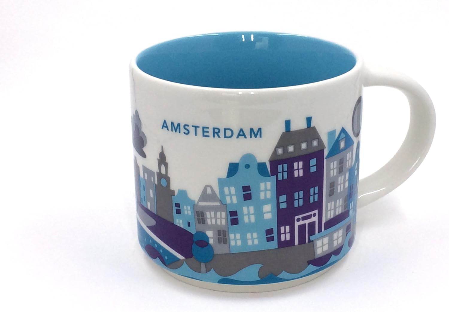 Starbucks Mug Yah Amsterdam You Are Here Collection 14 Fl Oz414 Ml