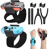[6 in 1 - 𝐒𝐰𝐢𝐭𝐜𝐡 𝟐/𝟏] Wristband for Switch Just Dance 2026/2025,for Nintendo Switch 2/1/Switch OLED Joy-Con Controller,Hand Strap for Just Dance 2024/ Zumba Burn It Up,Case-Friendly Adjustable