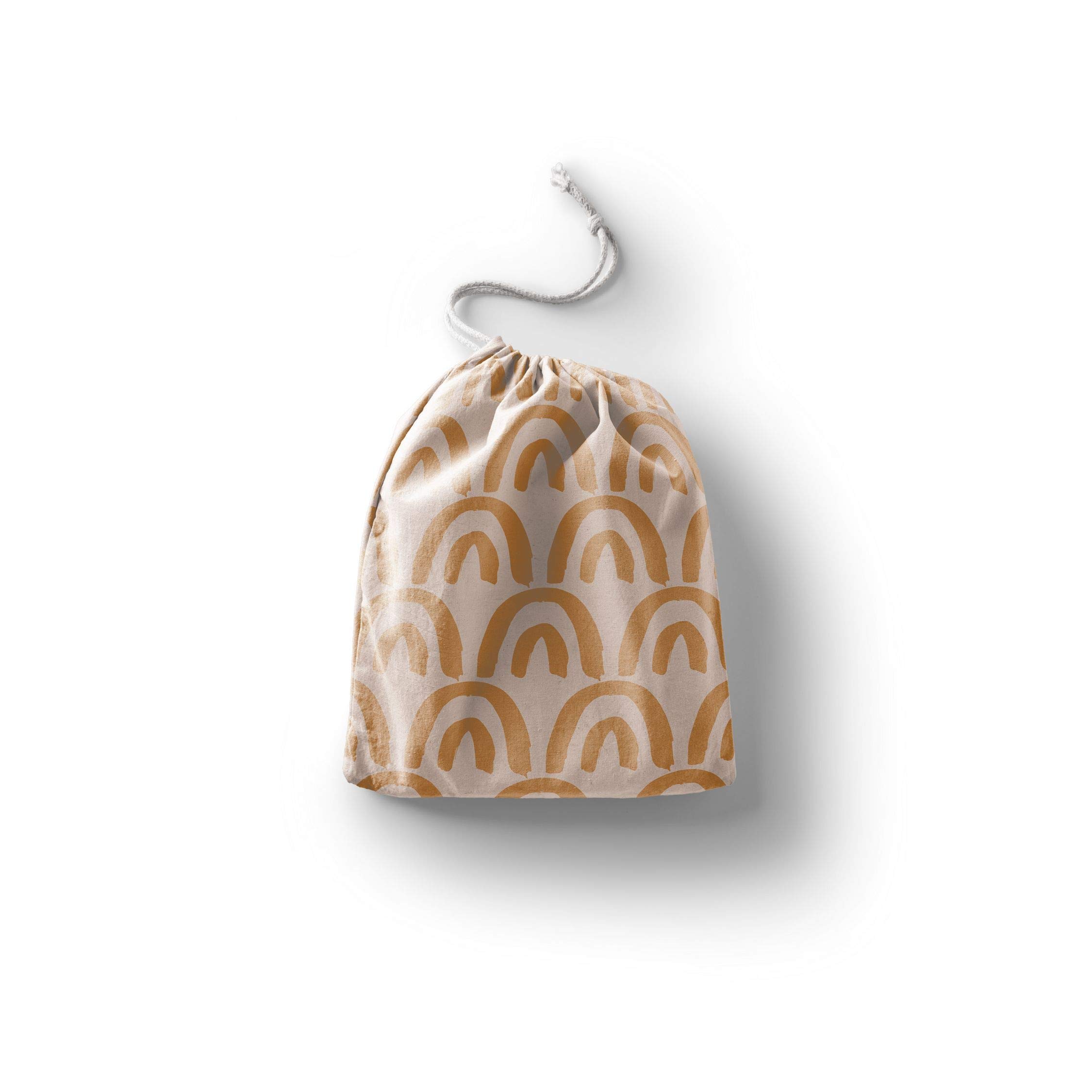 Bonamaison Printed Cotton Produce Bag with Drawstring, Reusable Grocery Bag, Biodegradable Eco-Friendly Bags, Travel Pouch, Sachet Bags, Shopping Bag, Eco Friendly, Foldable, Size: 30x40 Cm