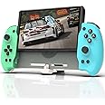DOBE Switch Handheld Controller - Switch One-Piece Joypad Controller Compatible with Switch/Switch OLED, Ergonomic Pro Controller Grip with Adjustable TURBO, Mapping & Foldable Bracket