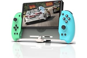DOBE FOMIS ELECTRONICS DOBE Switch Handheld Controller - Switch One-Piece Joypad Controller Compatible with Switch/Switch OLED, Ergonomic Pro Controller Grip with Adjustable TURBO, Mapping & Foldable Bracket