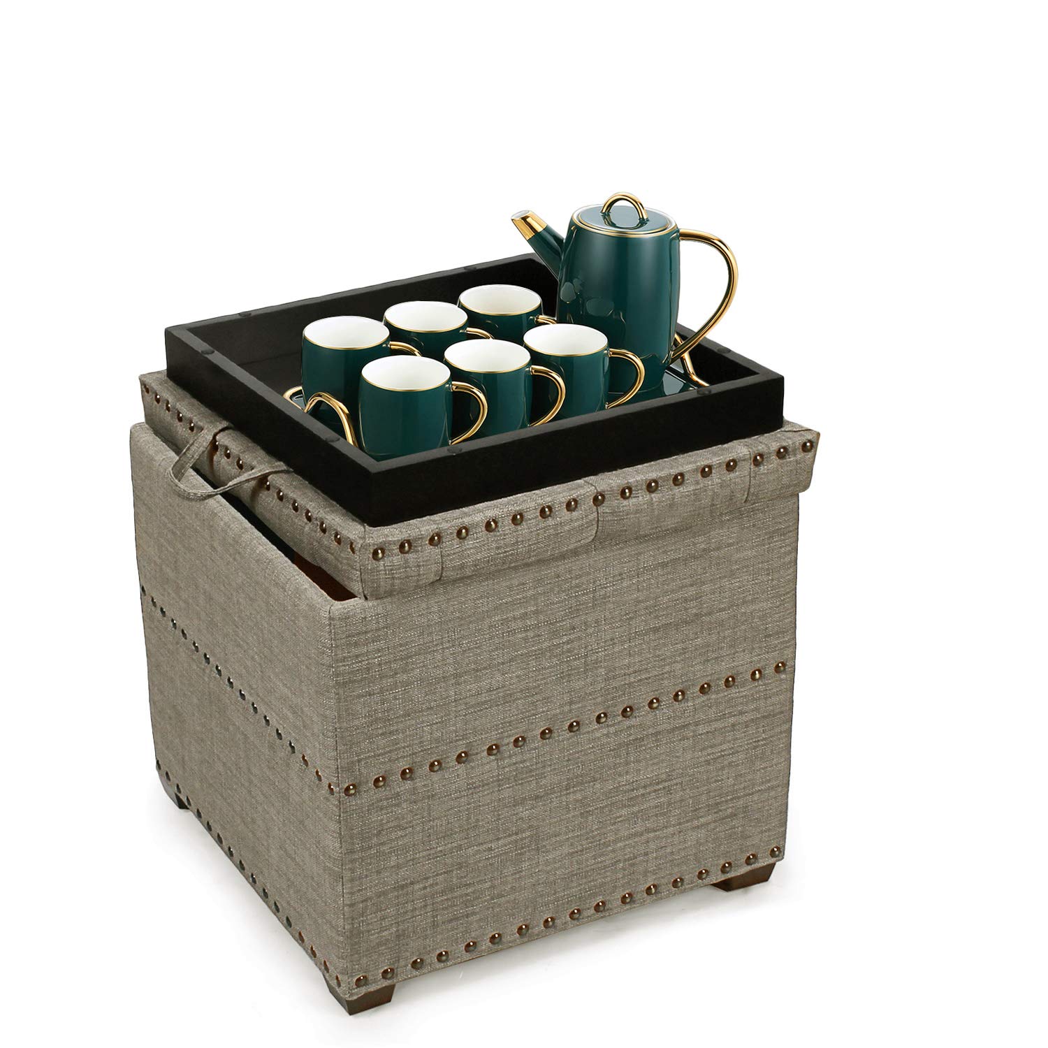 Best storage ottoman tufted nailhead
