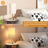 Aooshine Bedside Lamp 3-Way Dimmable USB C USB A Ports Gold Shade view 4