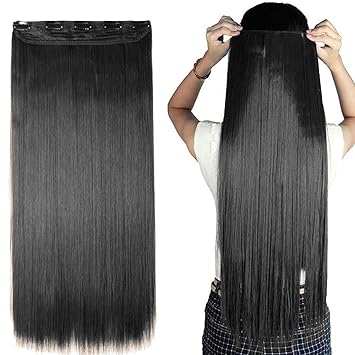 Buy Wizme 5 Clips Straight Hair Extension Hair Accessories For