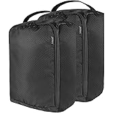 Gloppie Shoe Bags for Travel Shoe Pouch Portable Large Shoes Storage Bag (2 PACK) for Men Women Shoe Organizer Shoe Packing Cubes Gym Sport Must Have for Business Trip Bolsa de Zapatos Black