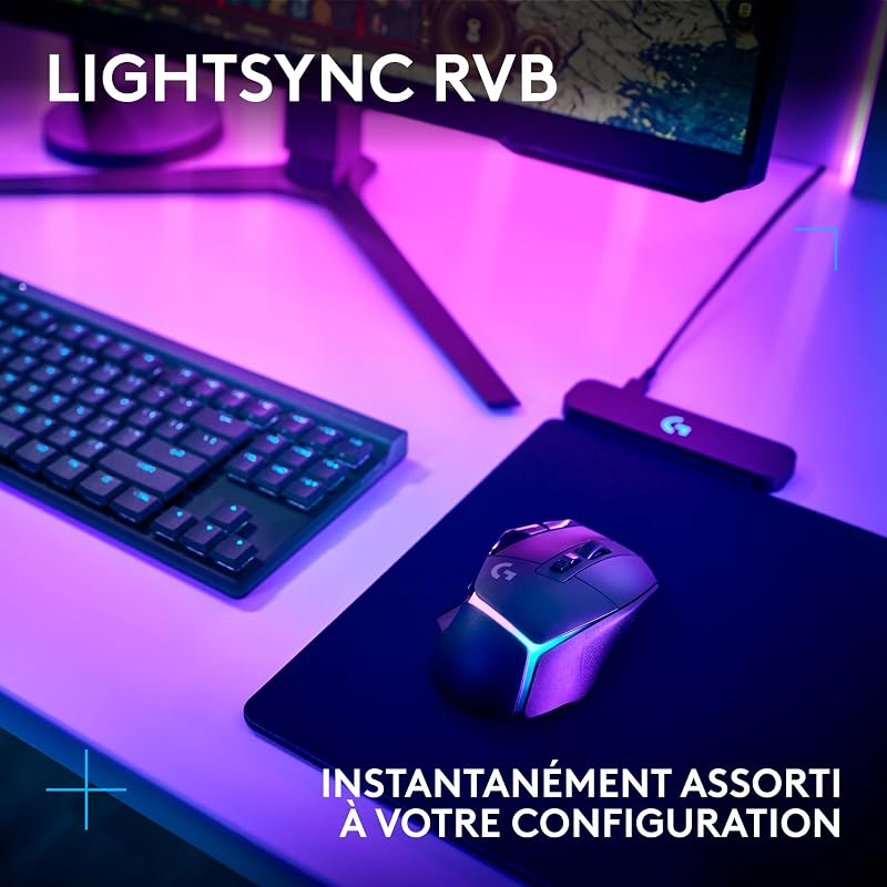 G502 X PLUS LIGHTSPEED Souris Gaming RVB Sans Fil - Noir