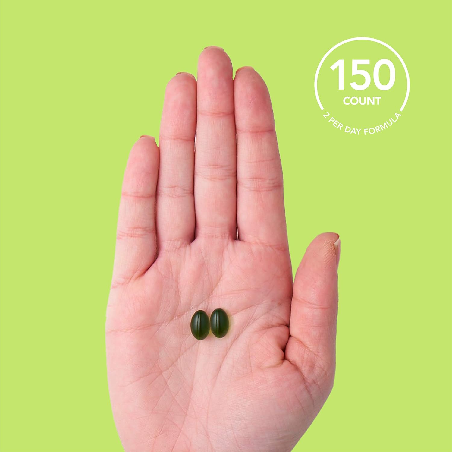Odorless Garlic Oil Pills (1000mg) with Parsley & Chlorophyll | The only Vegan Certified Garlic Supplement Available | 150 Veggie softgels: Health & Personal Care