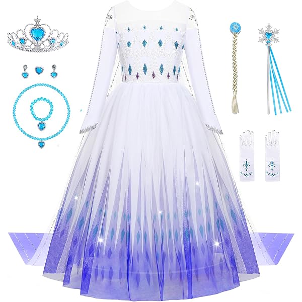 party city frozen dress Party City Elsa Halloween Costume for Girls, Frozen 2, Dress Size Medium