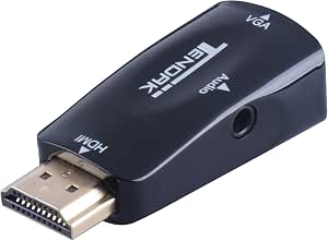 Tendak Gold-Plated Active HD 1080P HDMI to VGA Converter Adapter Dongle with 3.5mm Audio for Laptop PC Projector HDTV PS3 Xbox STB Blu-ray DVD