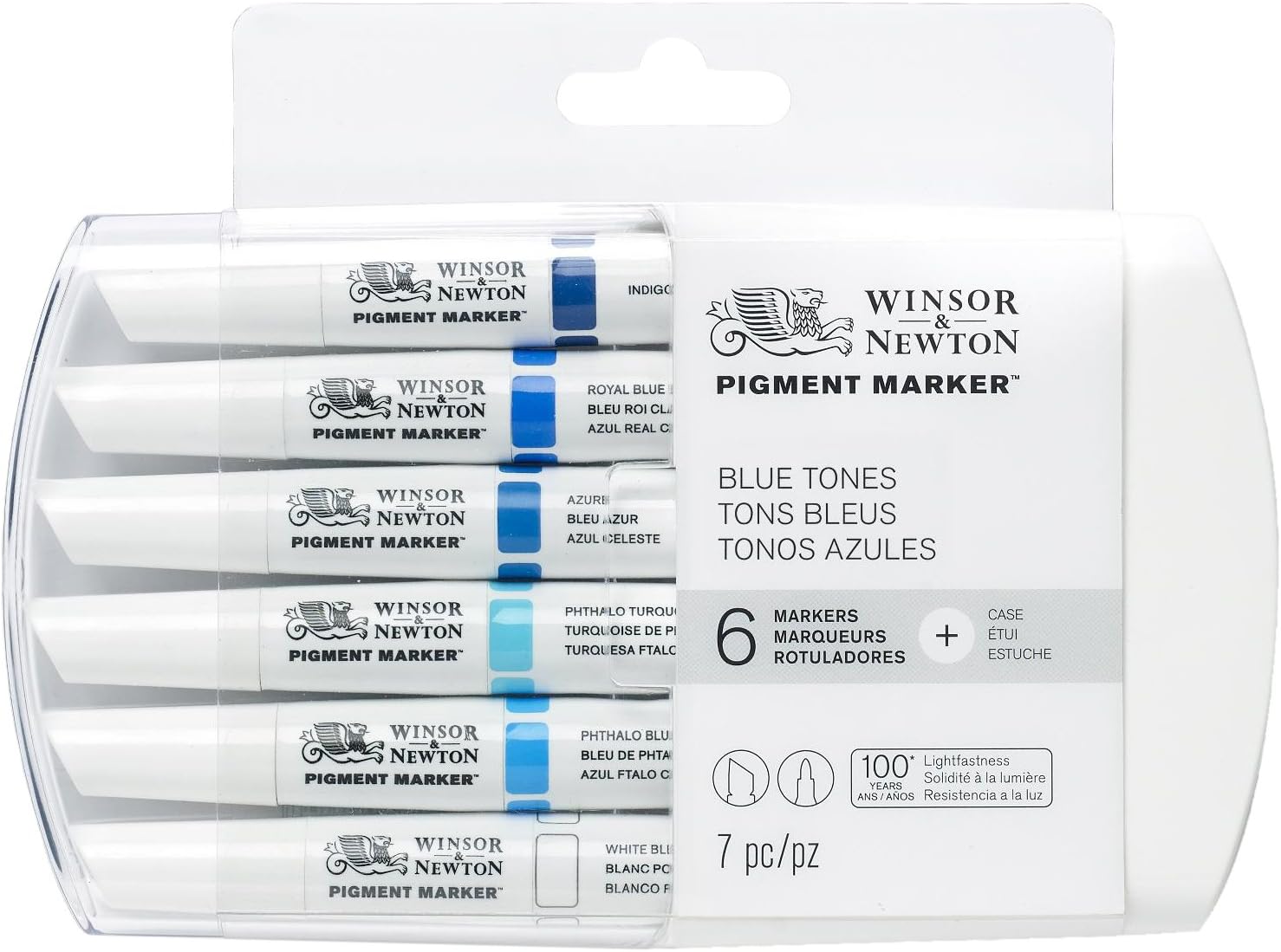 Winsor & Newton Pigment Marker Blue Tones 6 Set