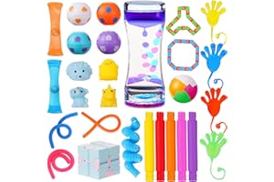 VANBLUE 30Pcs Fidget Toys Pack Kids Sensory Party Favors Fidgets for Kids Classroom Treasure Box Toys Prizes Stocking Stuffers Goodie Bag Pinata Filler Autism Autistic ADHD Stress Relief Anxiety Toys