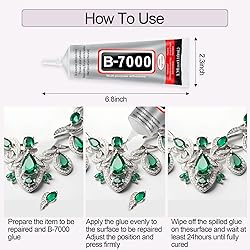 4 PCS 110ml B7000 Glue Clear With Precision