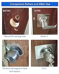Door Reinforcement Plate, Door Knob/Deadbolt Filler