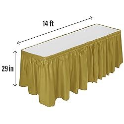 DecorRack 6 Table Skirts, 29 in x 14 ft Each, Multi