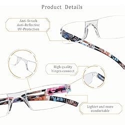 LifeArt Blue Light Blocking Reading Glasses, 2 or