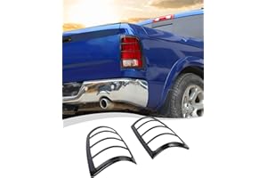 Hoolcar Tail Light Lamp Cover Taillight Protector Guard Cover Fit for Dodge Ram 2009-2017, Exterior Accessories, Carbon Fiber