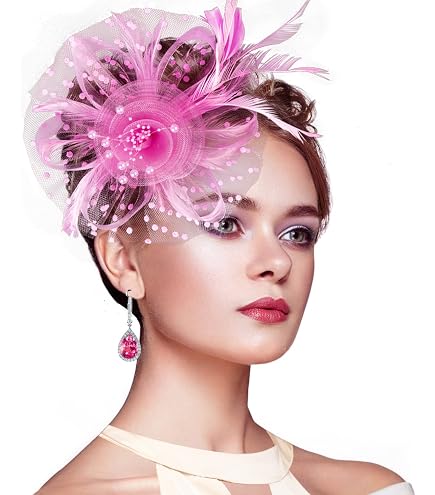Fascinators Hats 20s 50s Pillbox Hat Cocktail Tea Party for  display picture 3