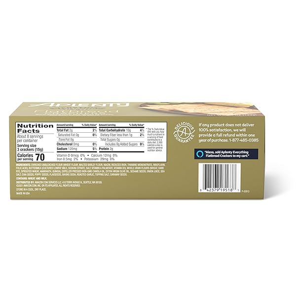 APLENTY, EVERYTHING FLATBREAD CRACKERS, 4.4 OZ