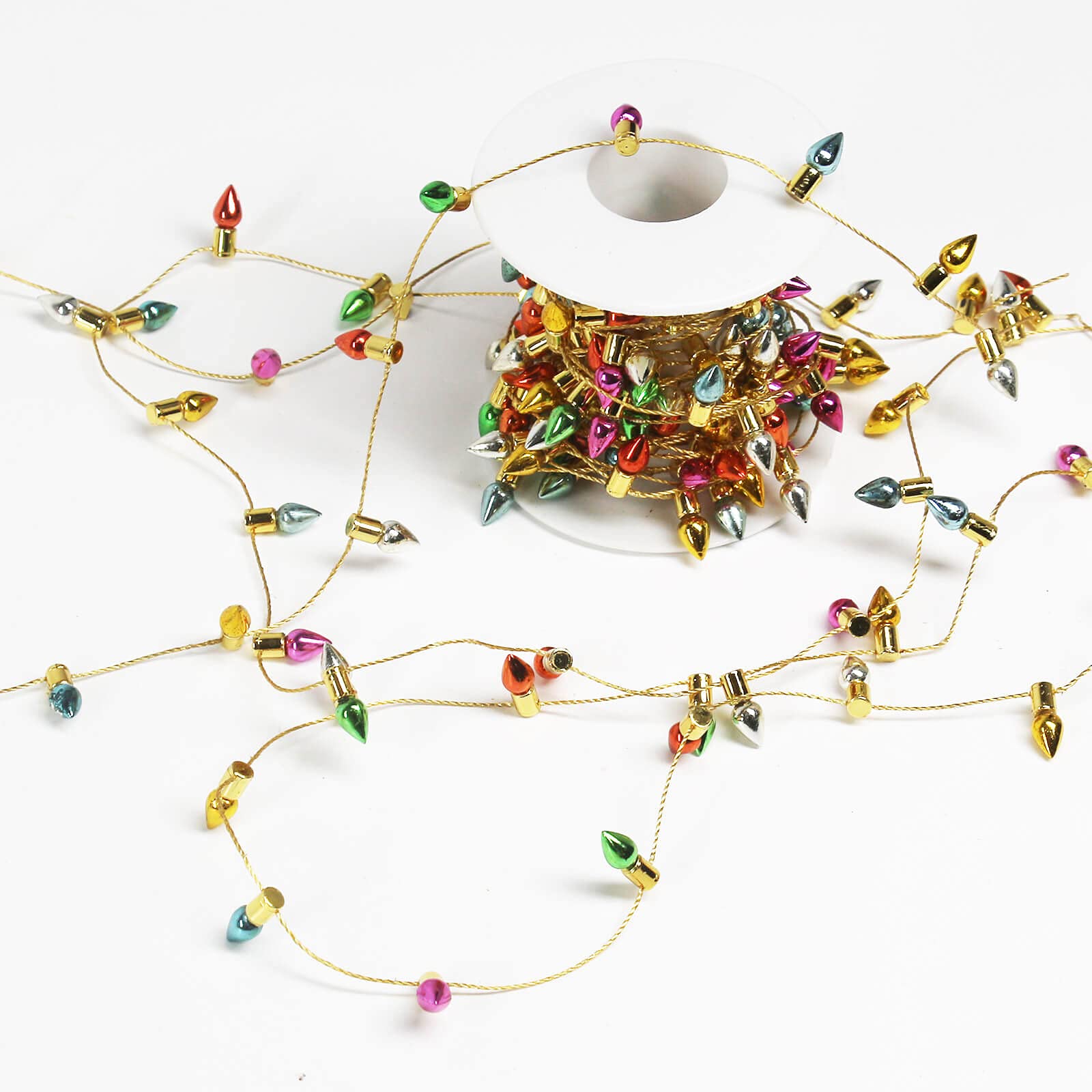 Orgrimmar Fake Light String Christmas Decoration Doll House Miniature Furniture Accessories String Lights (5m/197inch)