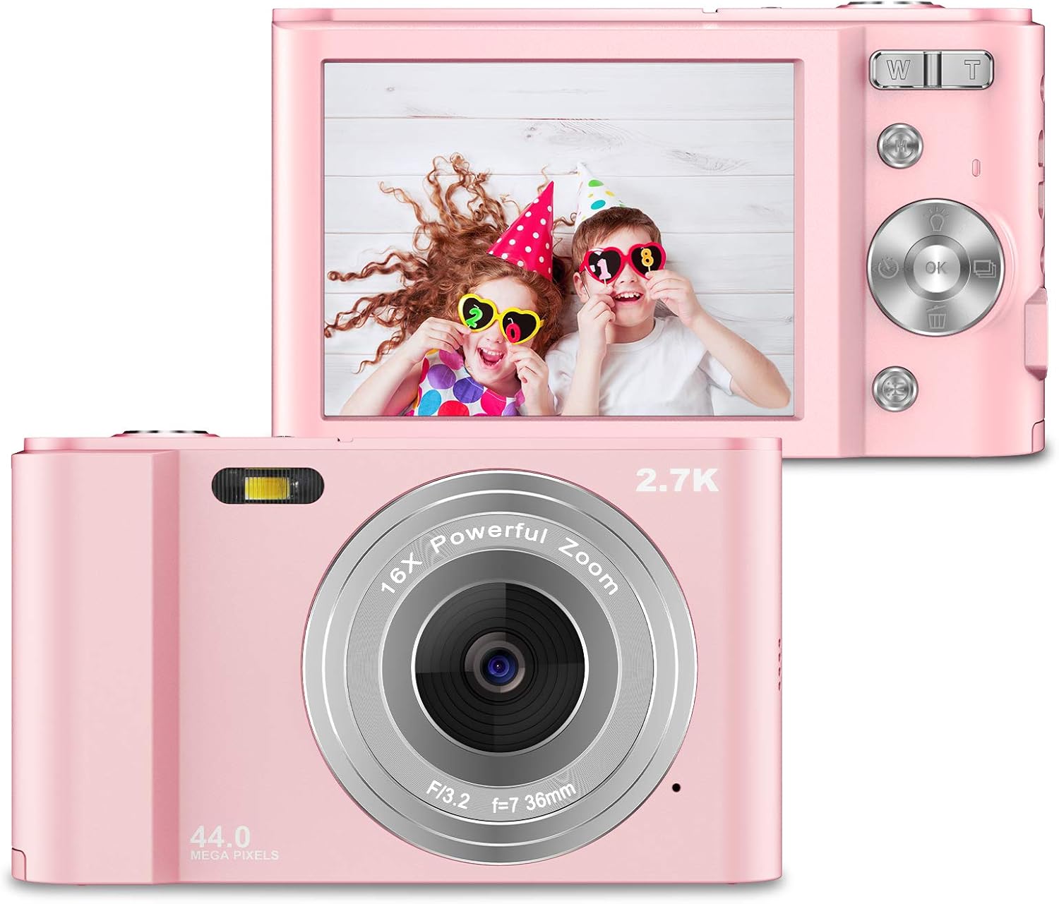 ZORNIK 2.7K Digital Camera 2.88 Inch LCD Rechargeable