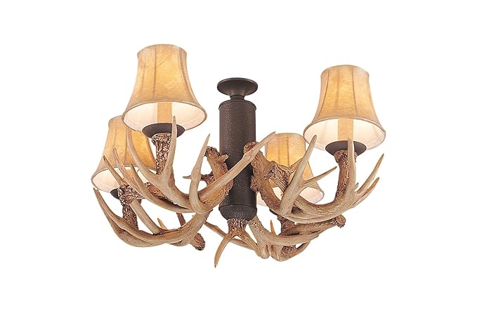 Monte Carlo Mc116wi Mc116wi L Rustic Four Fan Light Kit From