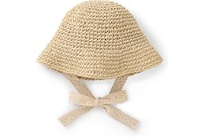pureborn Baby Toddler Girls Straw Sun Hat Summer Beach Hat