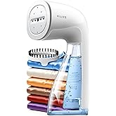 HiLIFE Upgraded Steamer for Clothes, Handheld & Portable, 1100W Powerful Steam, 300ml Big Capacity & No Leak Design, 30S Fast Heat-up, Quick Wrinkle Remover, Compact Size for Travel, ONLY 120V