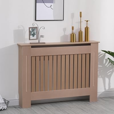 AVC Designs Radiator Cover MDF Unfinished Vertical Slats Small Medium Large