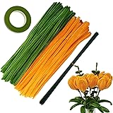 Cldamecy 200 pcs Orange OliveGreen Pipe Cleaners