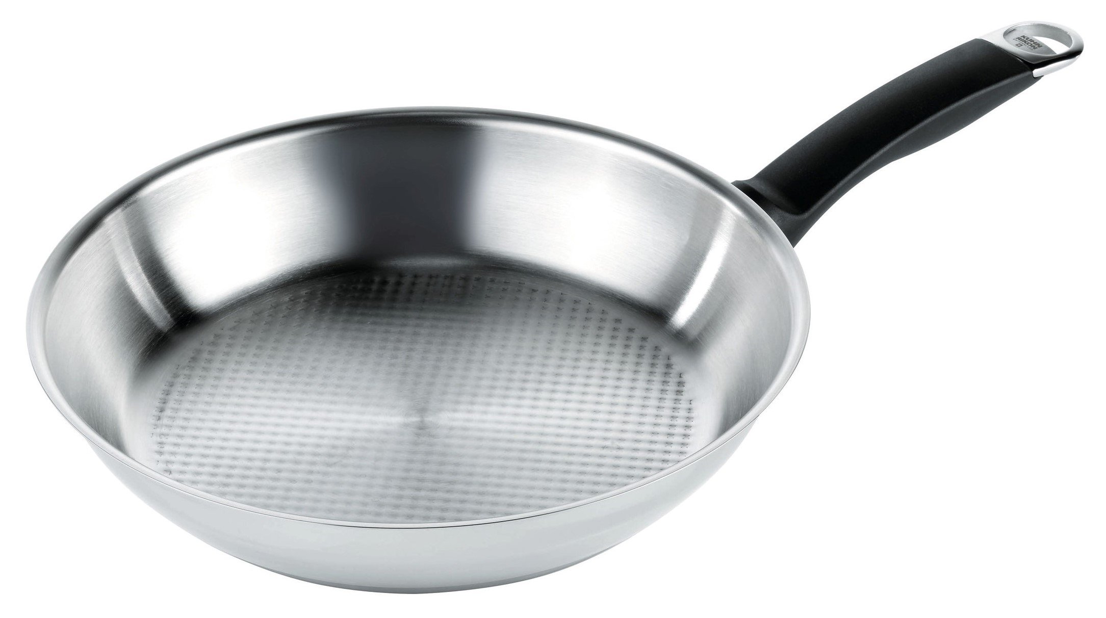 Kuhn Rikon Silver Star Stainless Steel Frying Pan with Waffle Base, 28 cm