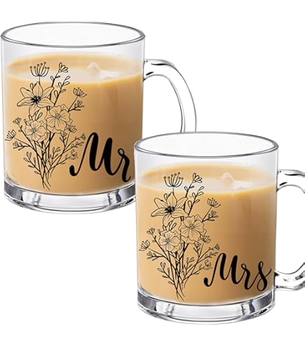 wedding wine glasses for bride and groom Personalised Wedding Wine Glasses main image 0