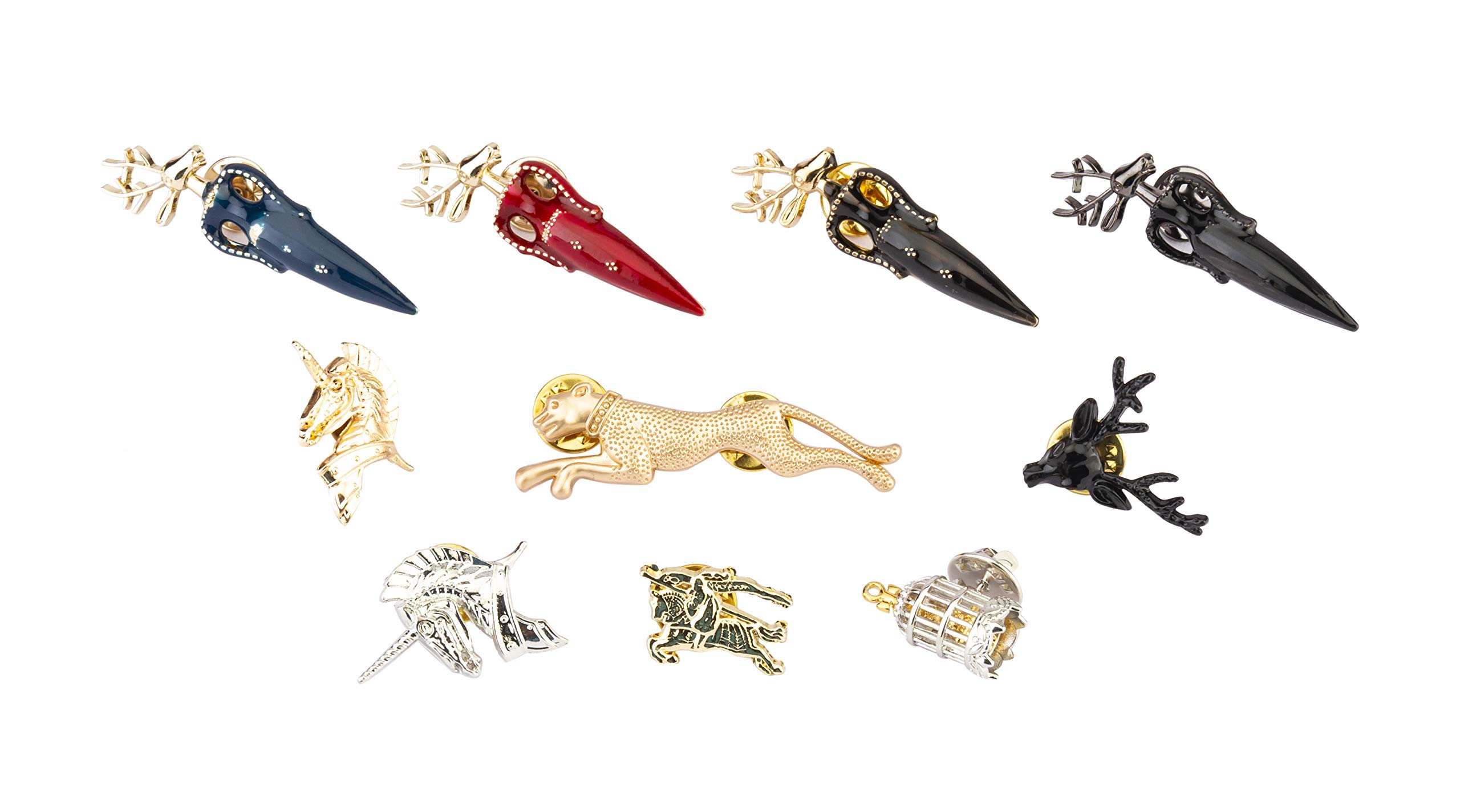 Brooch Lapel Pin for Men 10 Pieces Cute Enamel Lapel Pin Set Cartoon Brooch Pin Badges Brooch Pins for Decoration Clothing Bags Jackets Accessory