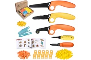 ZLemma Cardboard Construction Kit - 401 PCS Kids Building Set with Safe Serrated Cutter, Crease Roller, Screws & Nuts, STEM Upcycled Tool for DIY Cardboard Projects, Engineering & Creativity