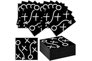 WUHUZSM 100 PCS Football Napkins, Disposable Football Dinner Paper Napkins, Football Party Napkins Football Party Decorations for Football Sport Events Frenzy Game Time Tailgate Party