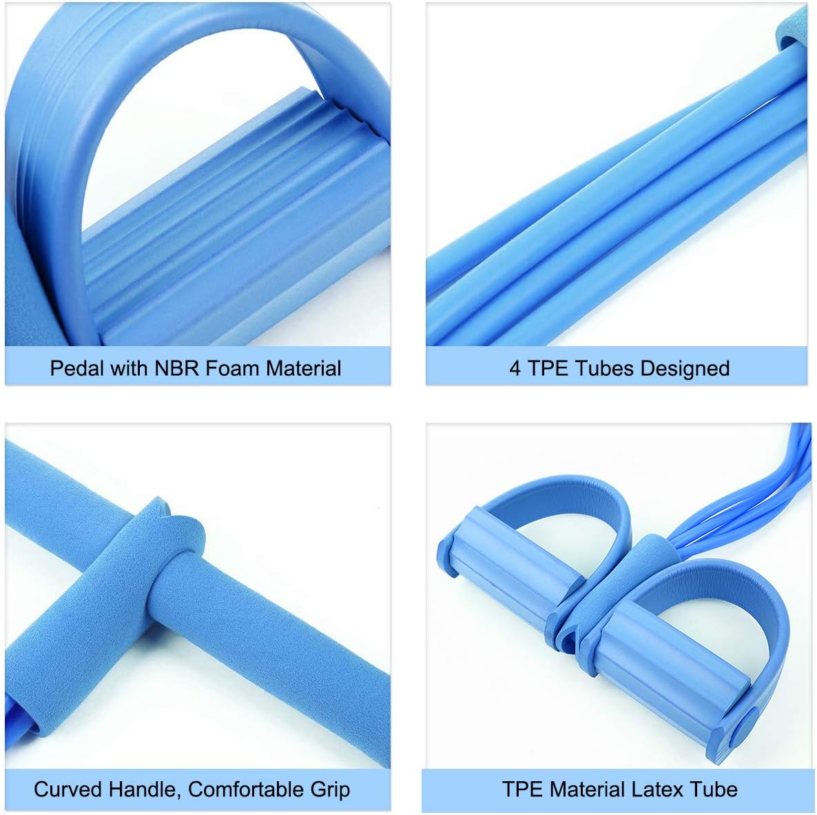 Multifunction Resistance Training, 4 Tube, Home Gym Equipment, Tension Rope, Yoga Fitness, Strength, Slim, Bodybuilding - Image 3