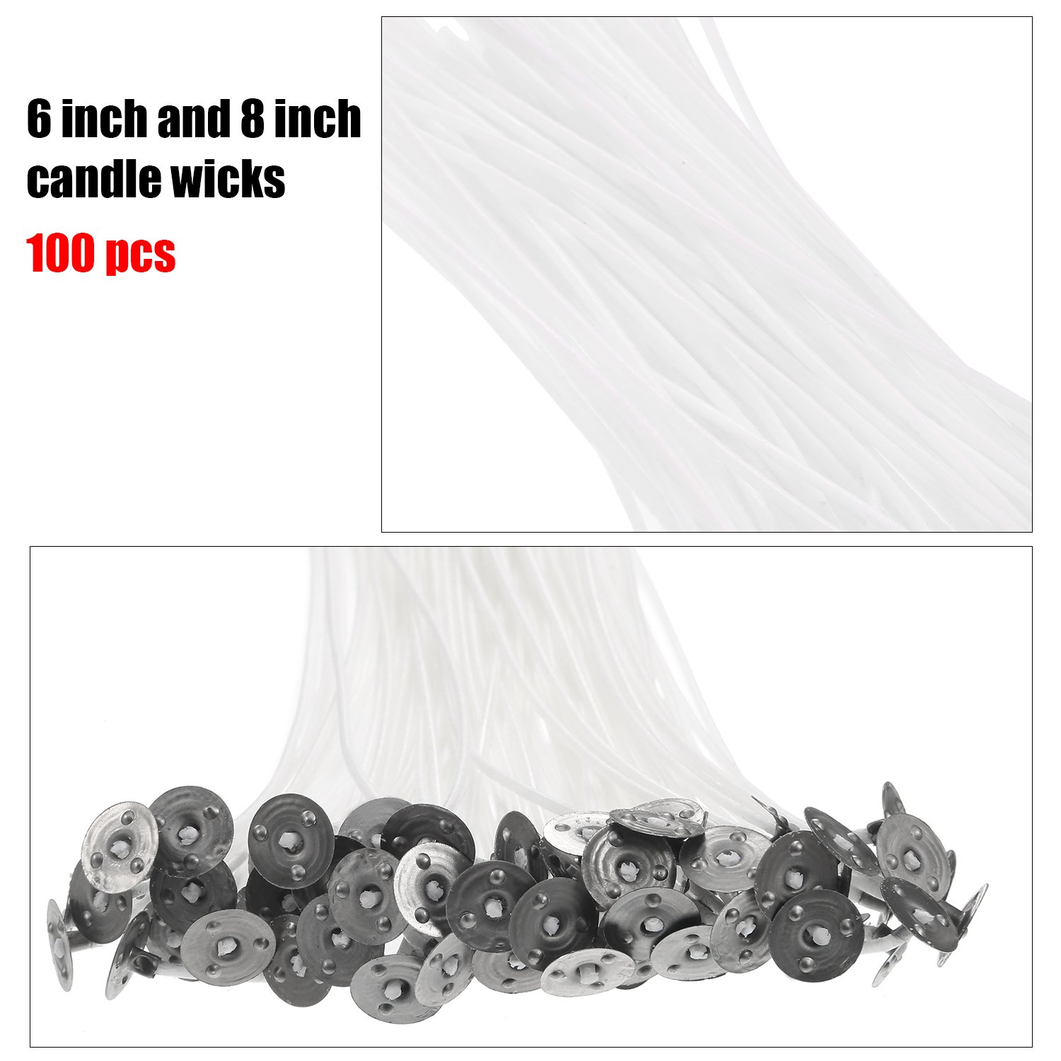 90 mm 150 mm y 200 mm de Largo 150 Piezas de Mechas Preenceradas Mechas