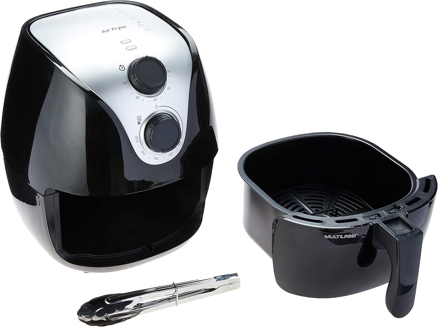 Fritadeira Eletrica Air Fry Gourmet 110 V 4 Litros Preta Multilaser Amazon Com Br