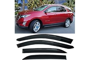 TONOYTIM Tape On Window Visors Rain Guards Car Sun Shade Vent for 2018-2024 Chevrolet(Chevy) Equinox,Side Window Vent Wind Deflectors Guard Shade for Equinox 18-24,Sun Visor for Car,4-Pieces Set