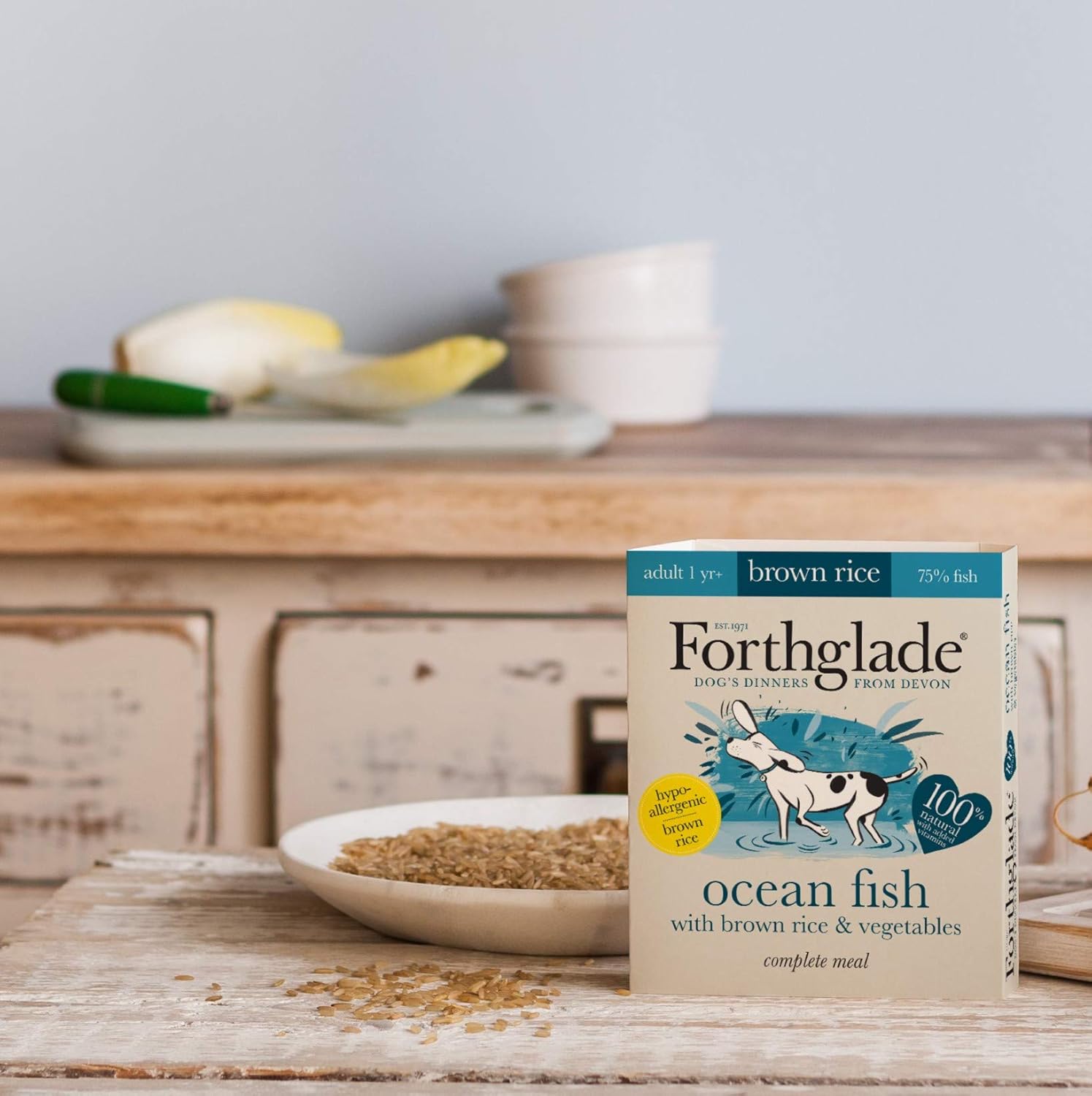 Forthglade Wet Dog Food (18 x 395g Trays), Wholegrain & Hypoallergenic Dog Food, Ocean Fish with Vegetables and Brown Rice - Image 5