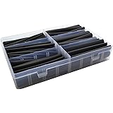 130 PC. Dual Wall Adhesive Marine Heat Shrink Kit - 3:1 Shrink Ratio - Black